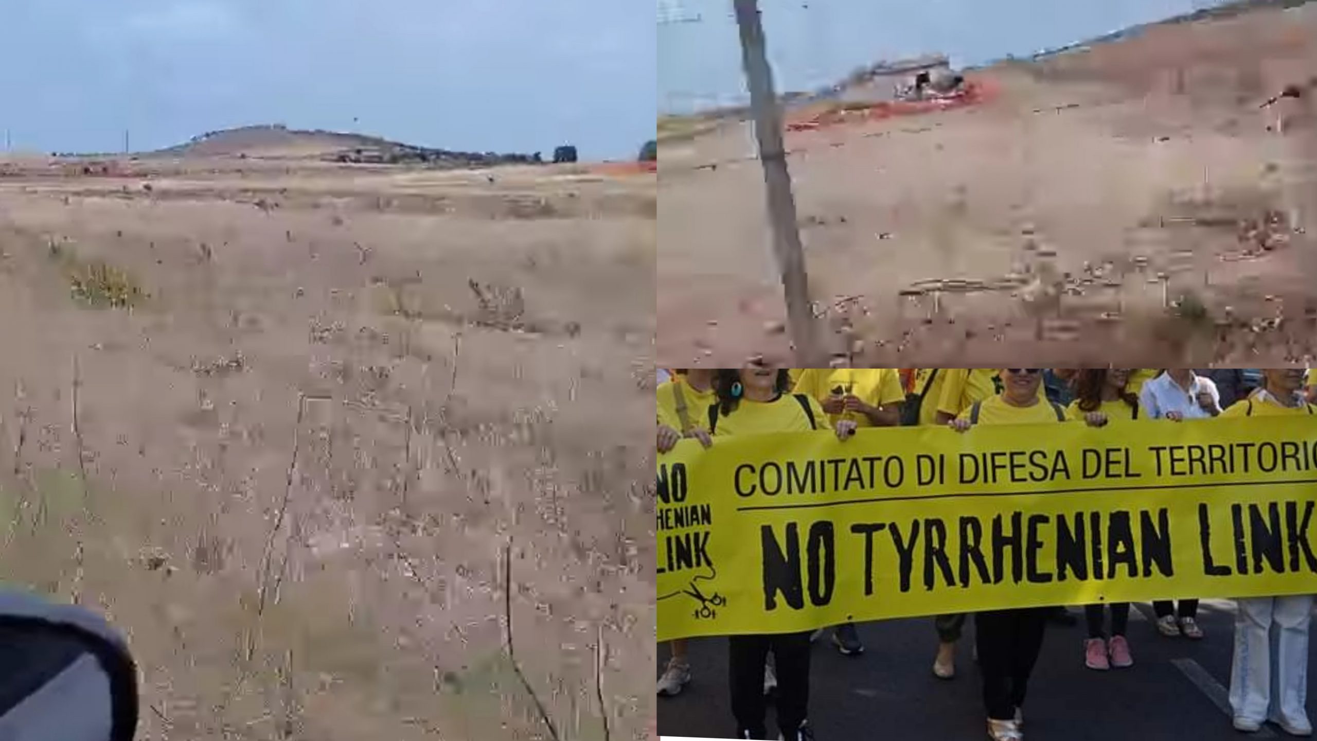 Selargius, riesplode la protesta delle magliette gialle: nuovo sit in contro le ruspe di Terna