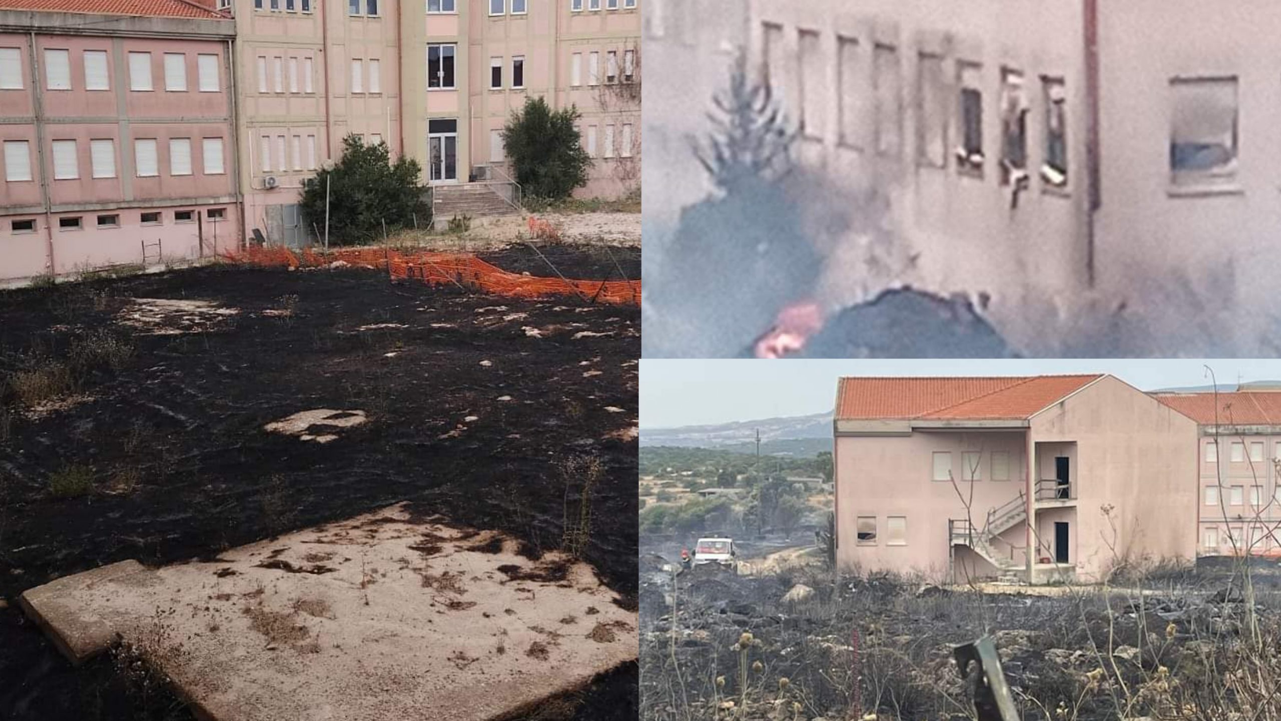 Isili, l’istituto tecnico commerciale minacciato dalle fiamme: danni contenuti grazie al pronto intervento delle squadre