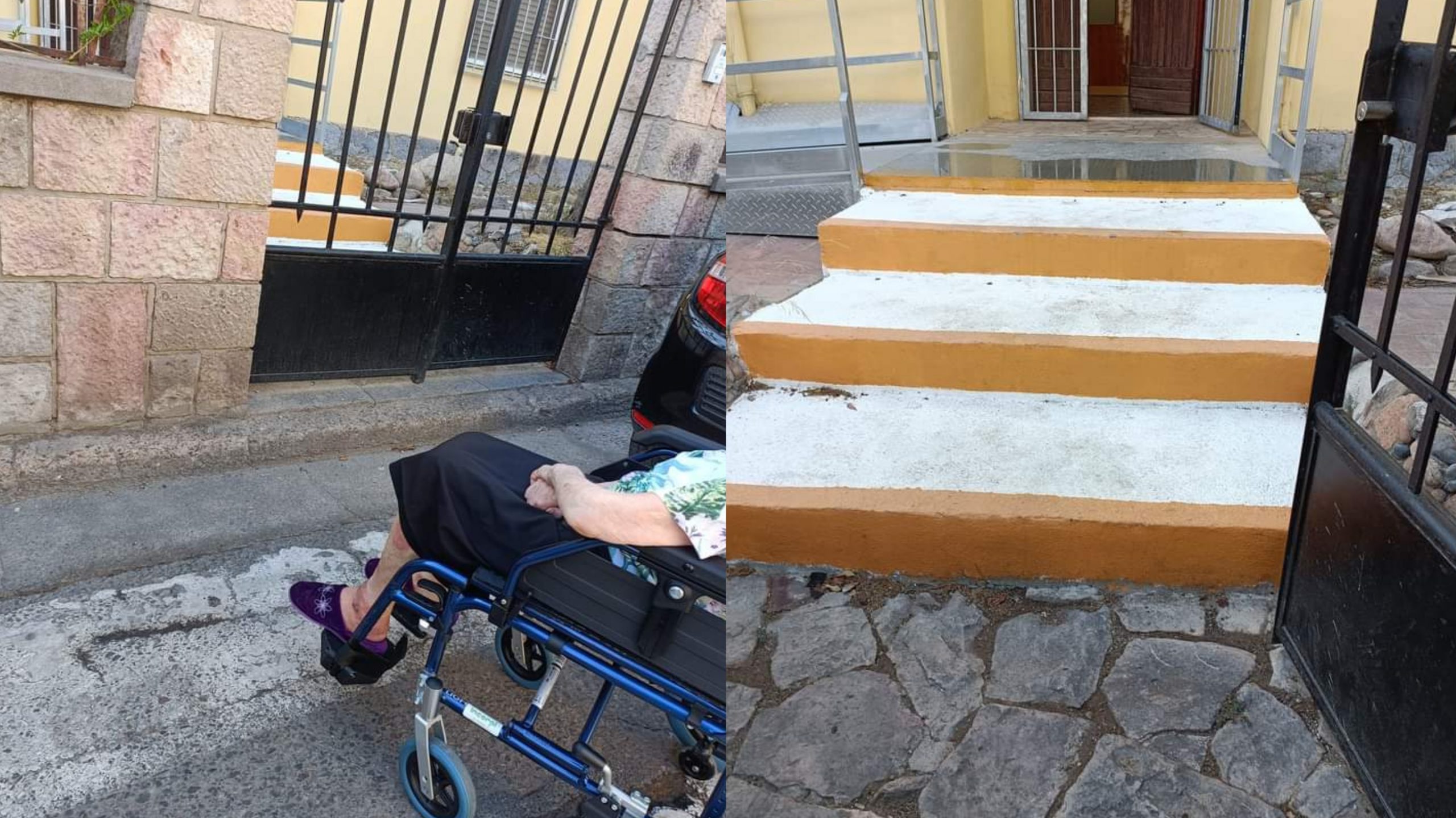 Assemini, anziana non deambulante costretta a essere visitata in strada