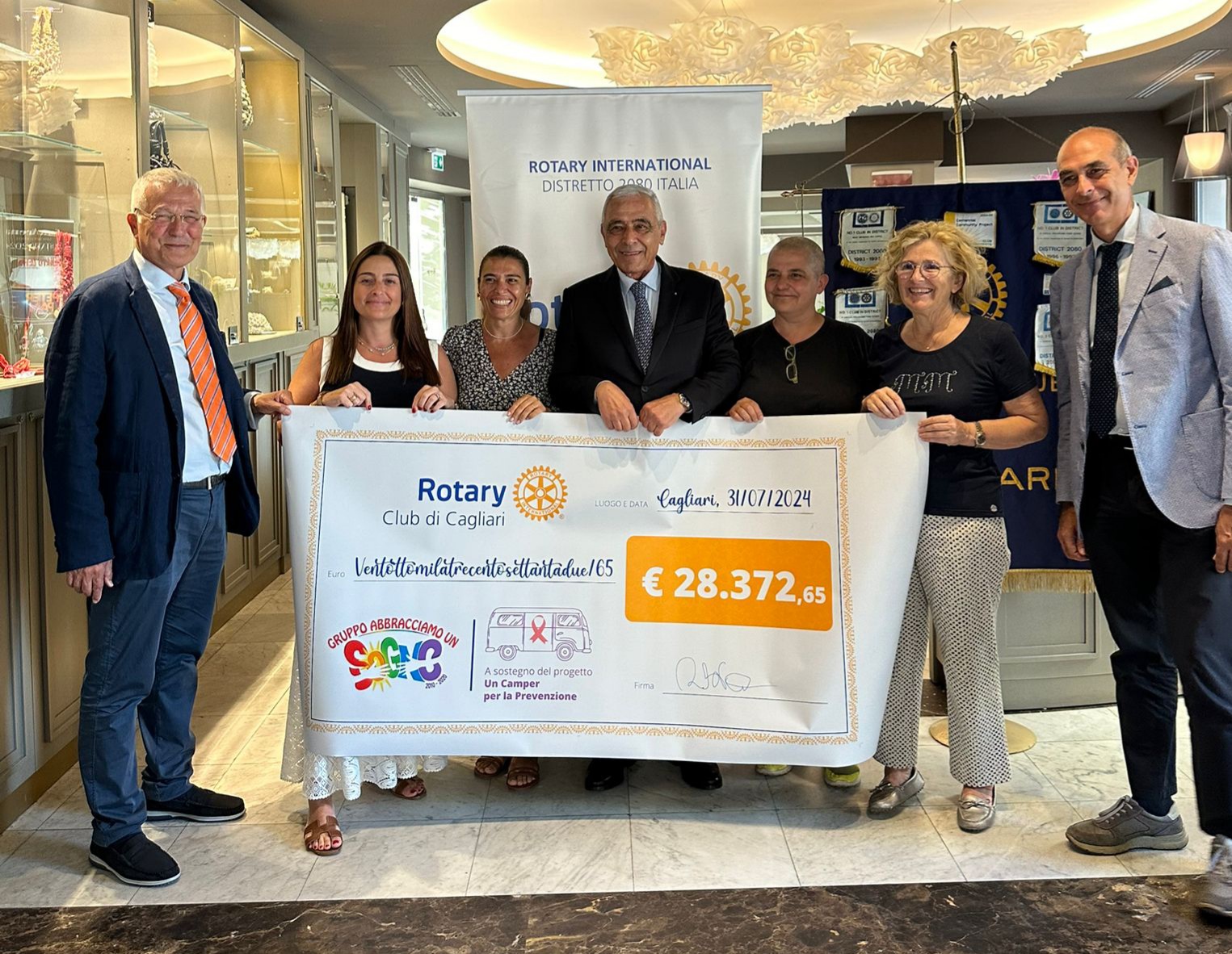 Il Rotary Club Cagliari dona oltre 28 mila euro per la prevenzione oncologica