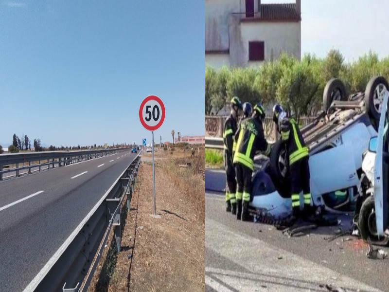Decimomannu, scacco a incidenti e morti sulla Ss 130: tutti a 50 chilometri orari