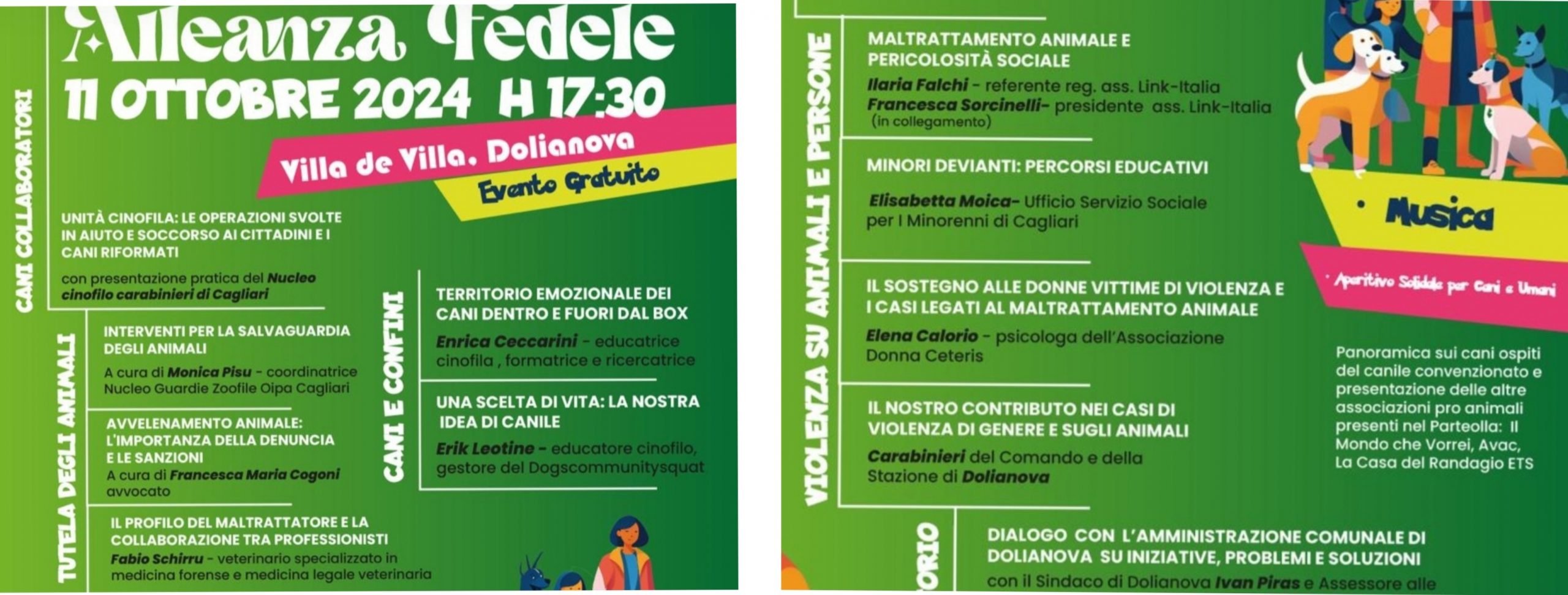 Dolianova con gli amici a 4 zampe: l’11 ottobre a Villa de Villa l’evento “Alleanza Fedele”