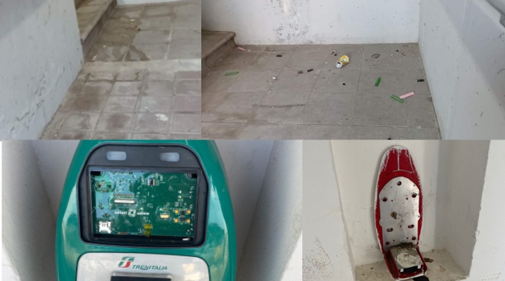 Serramanna, stazione dei treni in ostaggio dei teppisti