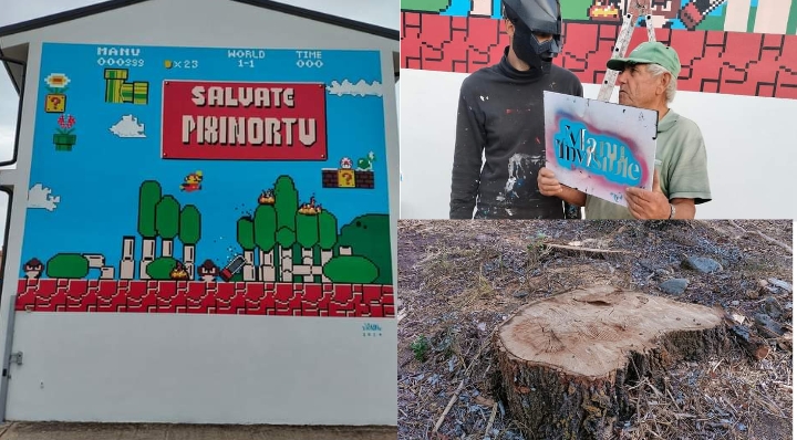 San Sperate, un nuovo murale dedicato al bosco della comunità