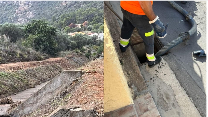 Capoterra, la pioggia fa paura: via le erbacce da canali e caditoie