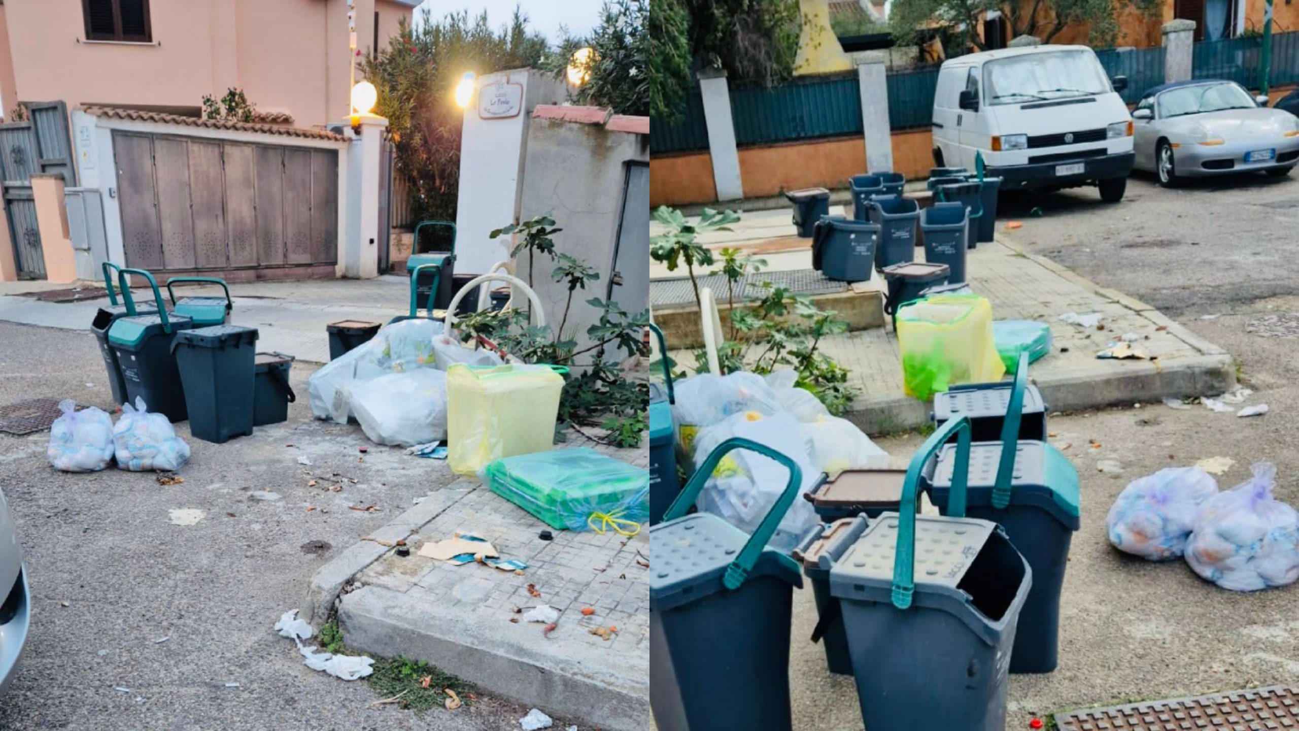 Capoterra, alla Residenza del Sole cumuli di rifiuti invadono via Pantelleria