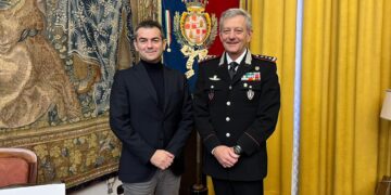 Cagliari, il Sindaco Zedda incontra il Generale di corpo d’Armata Aldo Iacobelli