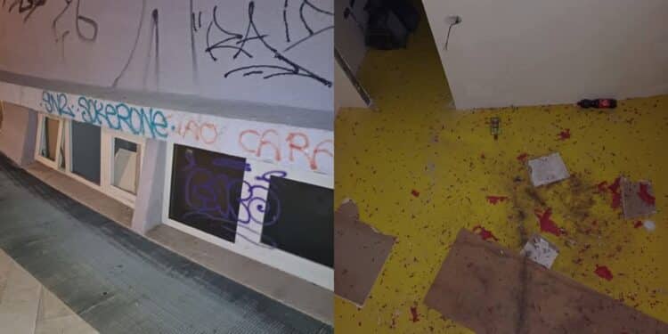 Quartucciu, locali non distanti dalla Biblioteca Comunale devastati dagli incivili