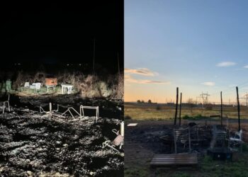 Selargius, in fiamme Sa Barracca de Su Padru: il simbolo della lotta contro il Tyrrhenian Link