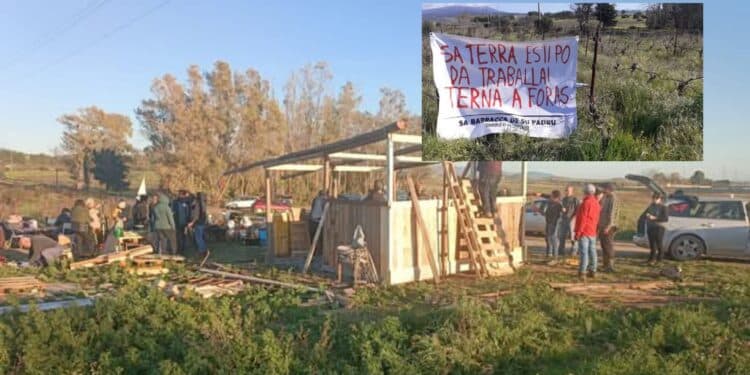 Selargius: dalle ceneri rinasce Sa Barracca de Su Padru, simbolo della lotta contro il Tyrrhenian Link