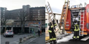 Scoppia un incendio in ospedale, 75enne in terapia intensiva