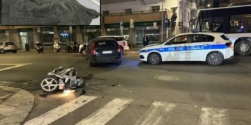 Rintracciato il minorenne coinvolto nell’incidente di via Sonnino: guidava uno scooter rubato, è fuggito senza una scarpa
