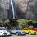 Villacidro, il fascino delle auto d’epoca nell’incantevole scenario delle cascate di Sa Spendula -VIDEO