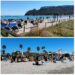 Cagliari, in centinaia sotto il sole al Poetto nell’anticipo di primavera. E a Calamosca c’è già chi fa il bagno