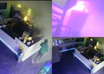 Sestu, furto al bar Lucky River: due malviventi usano un estintore per celare i volti -VIDEO