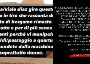 Quartucciu, Quartu, Cagliari: nuovi avvistamenti del molestatore seriale che chiede passaggi e soldi