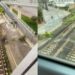 Samassi, attraversa i binari della ferrovia con il monopattino in mano