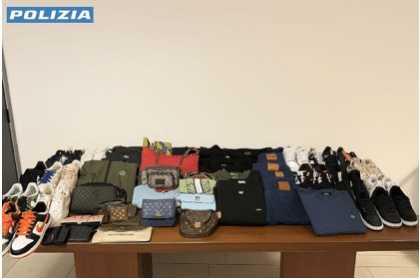 Sassari, sequestrato un quantitativo ingente di prodotti dal marchio contraffatto: una denuncia