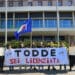 Flash mob a Cagliari, Gioventù Nazionale “licenzia” la presidente Todde: “Eolico e finanziaria, che disastro: si dimetta”