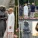 Gergei, una piazza avvolta da tante rose e una statua sorridente per Carlotta Dessì