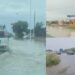 Quartu, strada allagata dopo il temporale: a ridosso della Ss554 le macchine devono attraversare quasi un fiume in piena