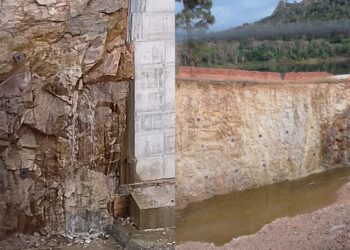 Poggio dei Pini, una cascata tra le rocce del nuovo lago mette in apprensione i cittadini