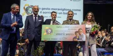 “Joint Stars for Charity”: oltre 110.000 euro raccolti sul ponte della Nave Trieste per i bambini del Brotzu