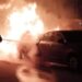 Auto incendiata davanti al cimitero di Cagliari