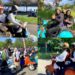 La bandiera dei 4 mori sventola al raduno mondiale Vespa in Spagna