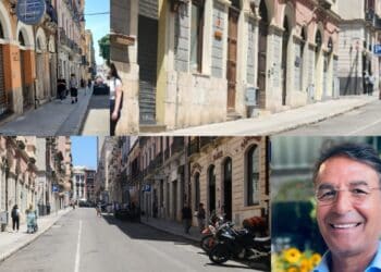Serrande abbassate in via Sassari: la strada chiusa al traffico diventa un deserto