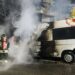 Ambulanze in fiamme nella notte a Cagliari e Quartucciu, intervento dei vigili del fuoco