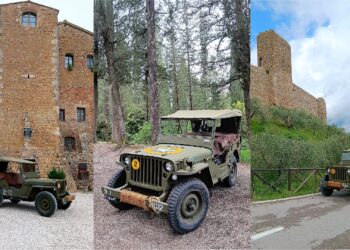 Da Quartu alla scoperta della Toscana a bordo di una Jeep Willys del 1943