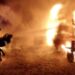 Cagliari, pauroso incendio in viale Monastir: 9 automezzi coinvolti