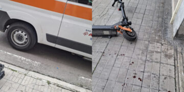 Cagliari, 19enne scivola con il monopattino in piazza Salento: “Per fortuna indossava il casco”