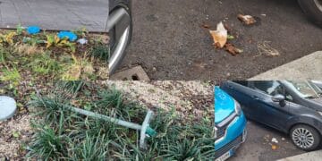 Cagliari, parcheggi in piazza del Carmine usati come wc e immondizia e arredi divelti in piazza Matteotti