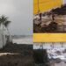 Quartu, la mareggiata colpisce anche l’hotel che si affaccia sul mare: idropompe in azione