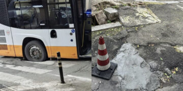 Cagliari e Monserrato flagellate dal maltempo: piogge incessanti e voragini come crateri nel manto stradale che non regge
