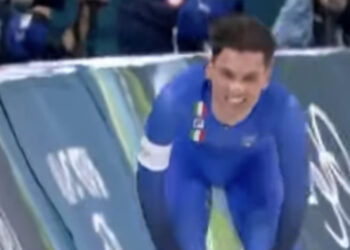 Riccardo Lorello regala all’Italia la settima medaglia: è bronzo nel pattinaggio di velocità