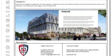 Cagliari, il nuovo stadio da 30mila posti costerà 220 milioni e ne guadagnerà 16 all’anno con l’albergo super lusso e la spa nuragica