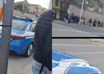 Cagliari, la polizia all’ingresso della scuola in via Cornalias: “Ci sentiamo più sicuri”