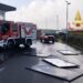 Forte vento a Senorbì, 11 pannelli fotovoltaici proiettati in strada: danneggiate alcune auto