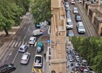A Cagliari concerto di clacson, traffico bloccato e cittadini esasperati: “Viabilità impazzita ogni giorno, vogliamo un confronto con l’Amministrazione” -VIDEO