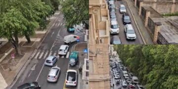 A Cagliari concerto di clacson, traffico bloccato e cittadini esasperati: “Viabilità impazzita ogni giorno, vogliamo un confronto con l’Amministrazione” -VIDEO