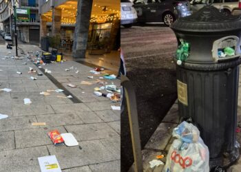 Notte di ordinaria follia a Cagliari, via Mameli coperta di rifiuti: “Speranze di tutela naufragate”