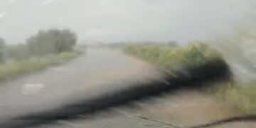 Strada allagata a causa dell’erba alta ai lati della carreggiata: tra Serramanna e Serrenti è allarme (VIDEO)