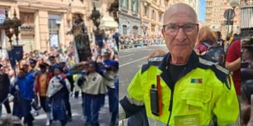 Paolo, 81 anni, di Assemini, volontario per Sant’Efisio: “È il nostro patrono, da due anni sono qui per la grande festa”