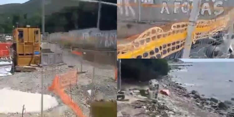 Terra Mala in ostaggio del cantiere di Terna: ingabbiata tra reti metalliche e macchinari fermi