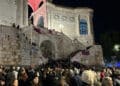 Cagliari, il Bastione di Saint Remy si illumina di rosso per la Giornata della Talassemia