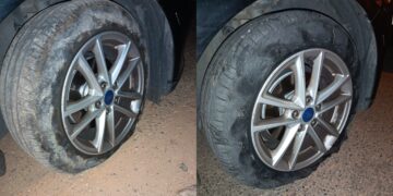 Un masso nella carreggiata colpito in pieno da un’auto: lungo la Sp 21 a Burcei si gioca con la vita