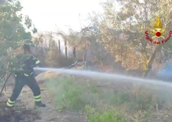 Capoterra, vasto incendio in località “Pisighittu”: le fiamme lambiscono alcune abitazioni